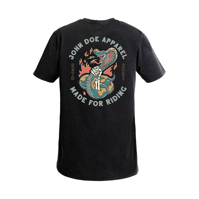 JOHN DOE T-shirt John Doe Snake II T-shirt Svart Customhoj