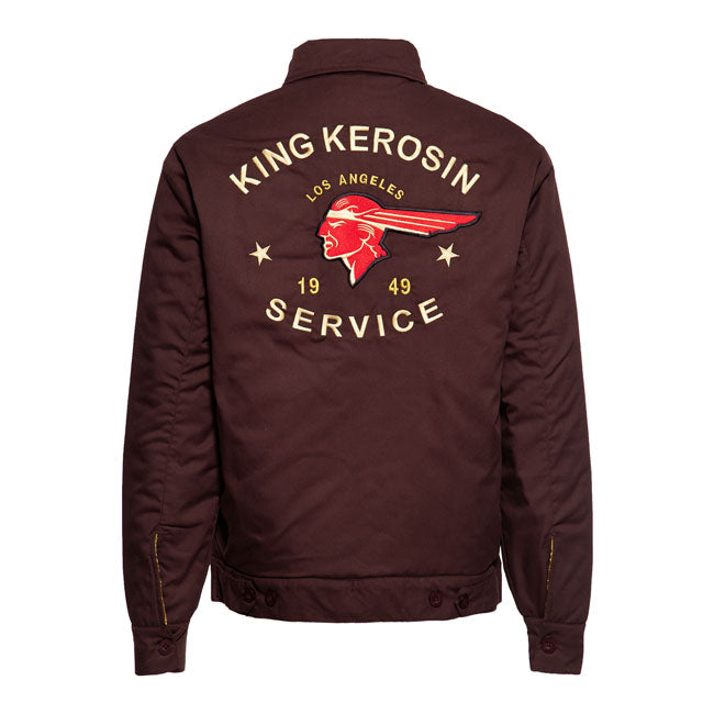King Kerosin Jacket King Kerosin 1949 Service Worker Jacket Dark Brown Customhoj