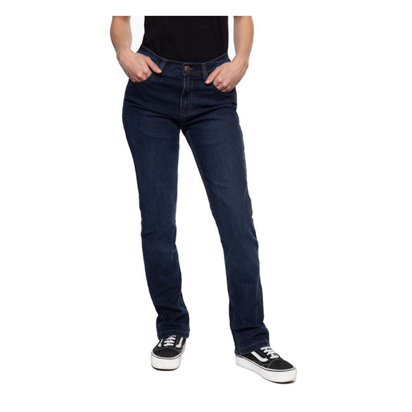 KING KEROSIN Jeans med skydd dam Queen Kerosin Kustombuilt Motor Gear jeans Blå Customhoj