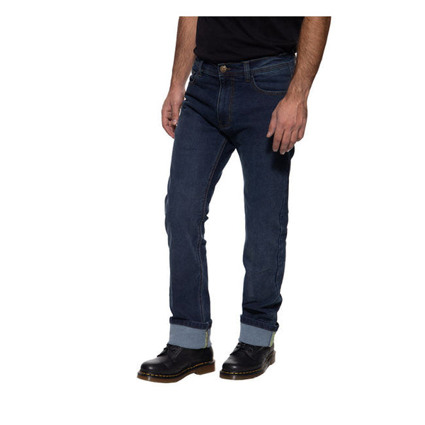 KING KEROSIN Jeans med skydd King Kerosin Kustombuilt Motor Gear jeans Blå Customhoj