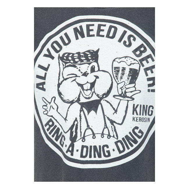 King Kerosin T-shirt King Kerosin All you need is beer T-shirt Black Customhoj