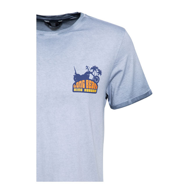 KING KEROSIN T-shirt King Kerosin Long Beach T-shirt Smoke Blue Customhoj