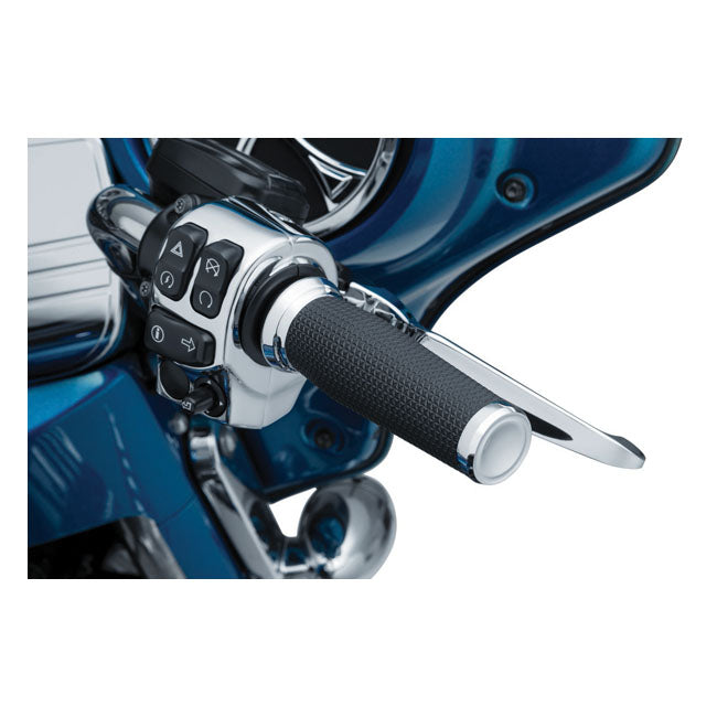 KURYAKYN Handtag HD E-THROTTLE Kuryakyn Thresher Handtag E-thr. Svart / Krom Customhoj