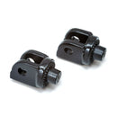 Kuryakyn Kuryakyn Adapters Boulevard M50 05-18 / Front / Gloss Black Kuryakyn Splined Footpeg Adapters for Suzuki Customhoj