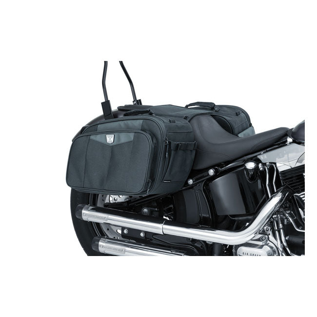 KURYAKYN Sidoväskor Kuryakyn Momentum Outrider throw-over saddlebags. Black Customhoj