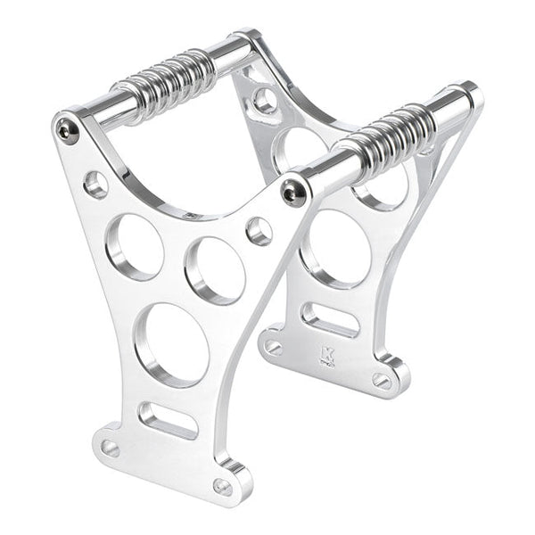 KUSTOM TECH Fork braces Polished aluminum K-Tech Dragster Style Fork Brace. Svart / Alu. FX Softail 84-15; FXDWG 93-05 Customhoj