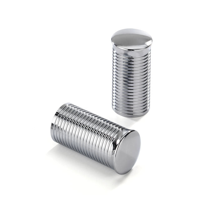 KUSTOM TECH Specialhandtag Ribbed polished alu Kustom Tech FL Grip ends. Flera färger Customhoj