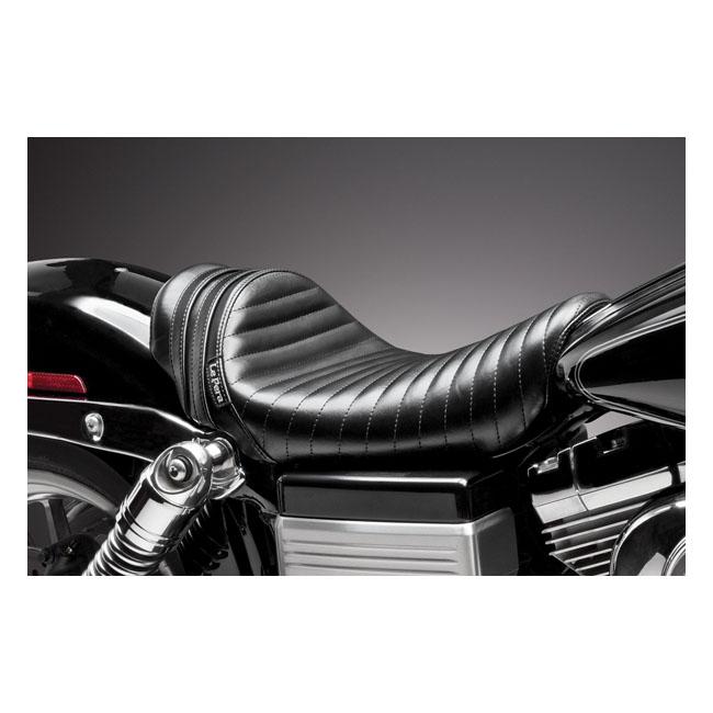 Le Pera HD Dyna sadlar Le Pera Stubs Spoiler Solo Sadel. Black Pleated Dyna 06-17 Customhoj