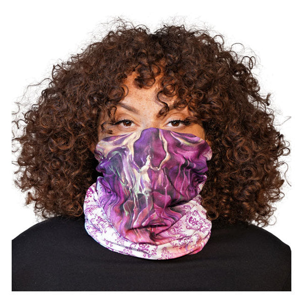 Lethal Threat Face Mask Lethal Angel Watercolor Skull Tube Mask Purple Customhoj