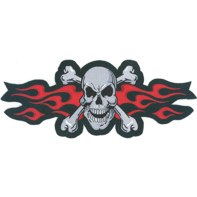 Lethal Threat Patch Lethal Threat Patch Red Flame Skull Customhoj
