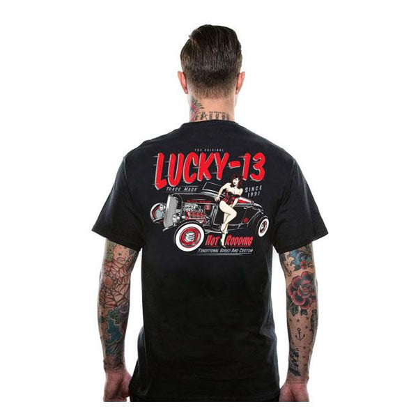Lucky 13 T-shirt Lucky 13 Lola T-Shirt Svart Customhoj