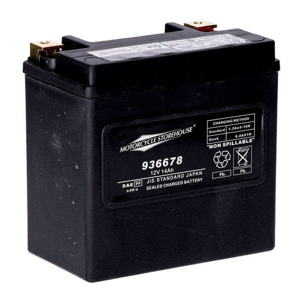 MCS Batteri AGM/Gel MCS 12V AGM Batteri. 14Ah. VÄ+ 240CCA Customhoj
