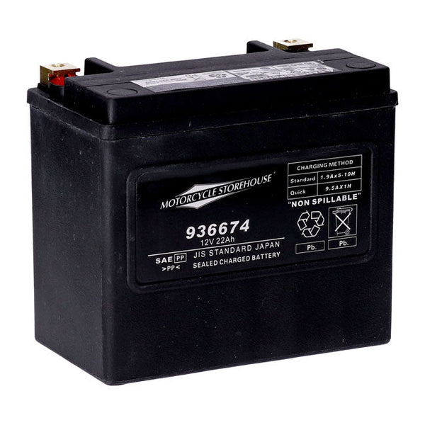MCS Batteri AGM/Gel MCS 12V AGM Batteri. 22Ah. 325CCA Customhoj