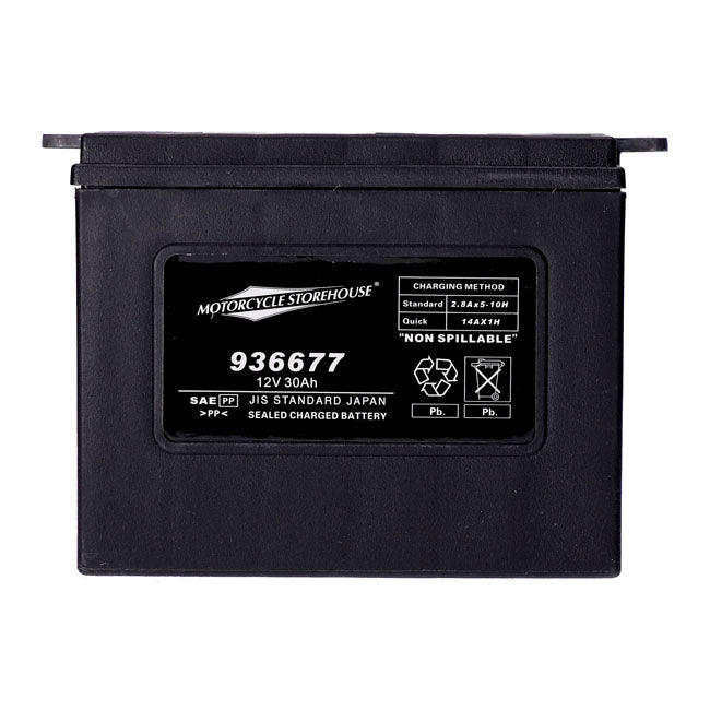 MCS Batteri AGM/Gel MCS 12V AGM Batteri. 30Ah. 370CCA Customhoj