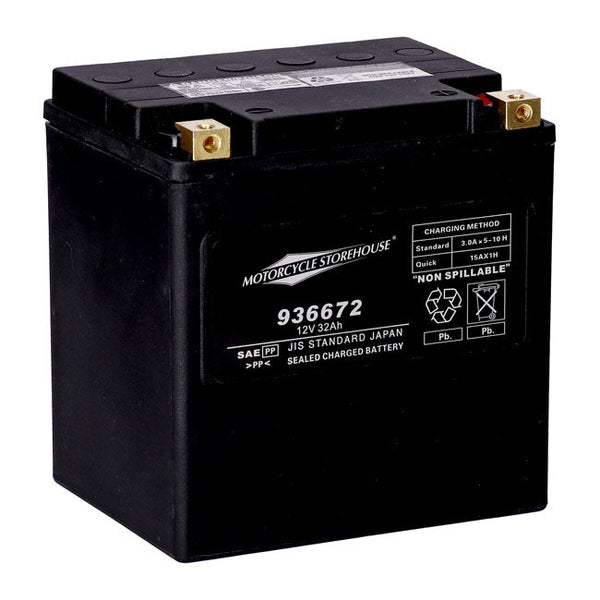 MCS Batteri AGM/Gel MCS 12V AGM Batteri. 32Ah. 450CCA Customhoj