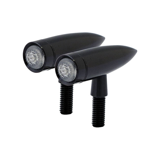 MCS Blinkers Svart Mono Bullet LED Blinkers Customhoj