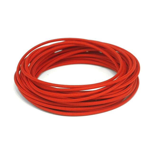 mcs EL-Kabel tyg Röd El-Kabel Tyg 1.8mm² Flera Färger Metervara Customhoj