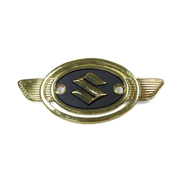 MCS Emblem Suzuki Tankemblem Guld/Svart Customhoj