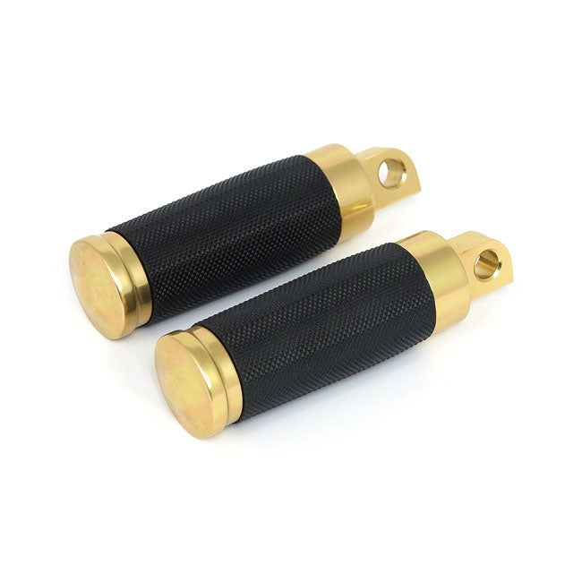 MCS Footpegs Harley Traditional H-D male mount / Brass Caliber Rider Footpegs for Harley Customhoj