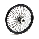 MCS Framhjul ekrat 21" MCS Radial 48 fat spoke framhjul 2.15 x 21 DF svart. TUV Customhoj