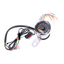 MCS Hastighetsmätare Krom Stoker Elektrisk Hastighetsmätare 48mm. Svart / Krom Customhoj