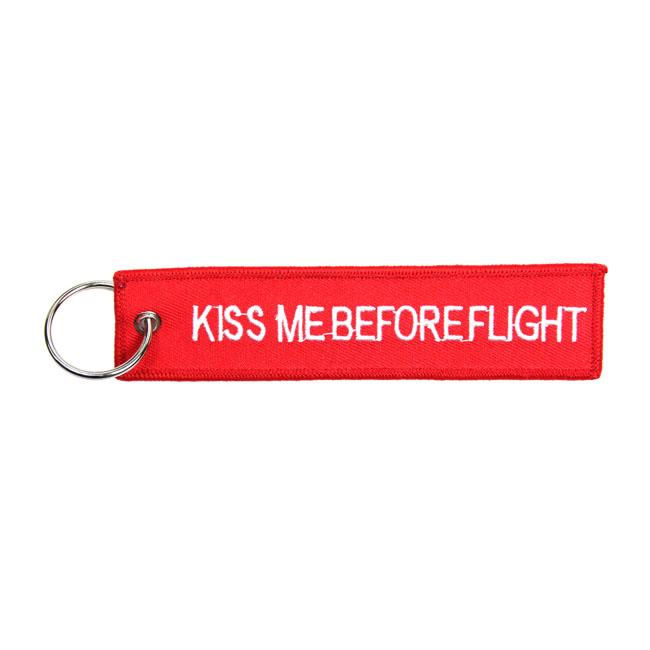 MCS Nyckelring Kiss Me Before Flight Nyckelring Röd Customhoj