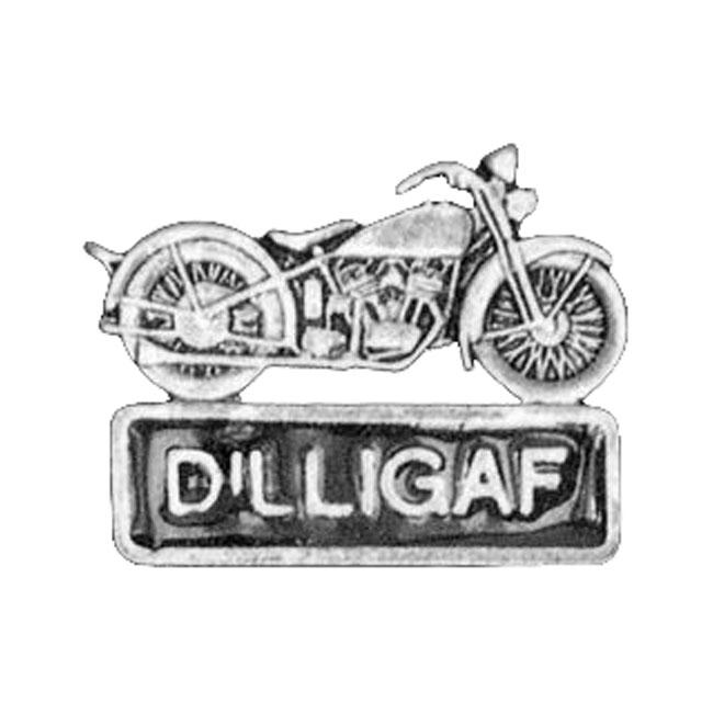 MCS Pin Dilligaf Med Motorcycle Pin Customhoj