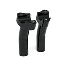 MCS Risers Svart OEM Style Pullback risers 4-1/2" Svart / Krom Customhoj