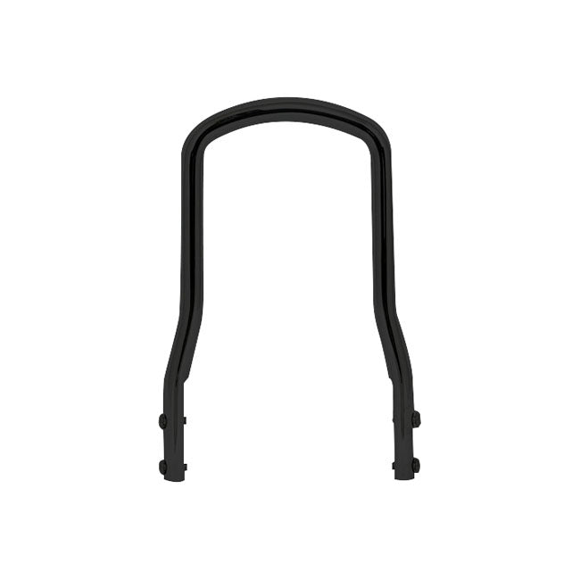 MCS Sissy Bar Black / 6.75" (17.1cm) wide x 10.2" (25.9cm) high Round Bar Regular Top Sissy Bar Uprights Customhoj