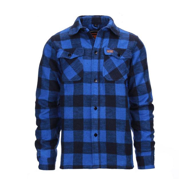 MCS Skjorta Lumberjack Flannel Skjorta Rutig Blå/Svart Customhoj