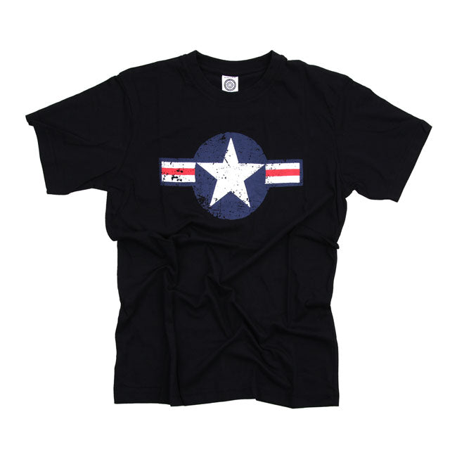 MCS T-shirt Black / S T-shirt Air Force Stars & Bars Customhoj