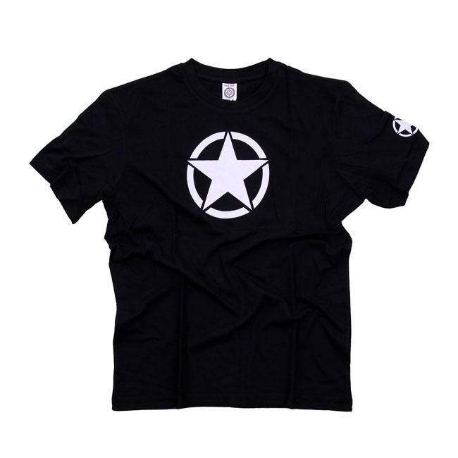 MCS T-shirt Fostex Vit Star T-Shirt Svart Customhoj