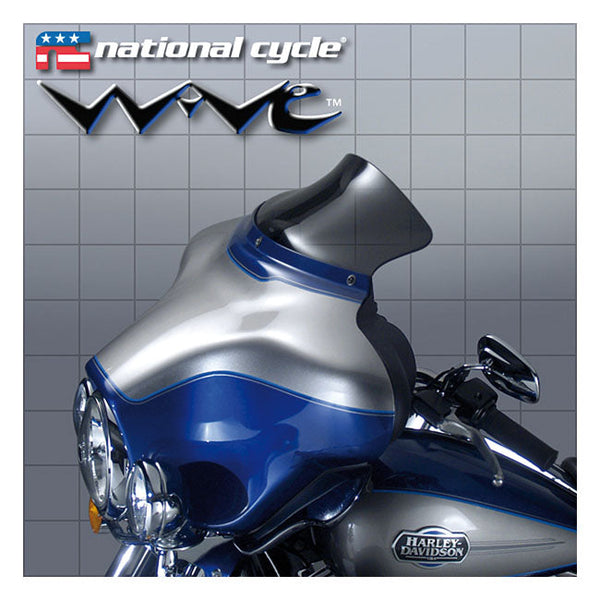 NATIONAL CYCLE Vindruta HD National Cycle Wave® Vindruta 5-1/4" Mörkt tonad FLHT, FLHX 96-13 Customhoj