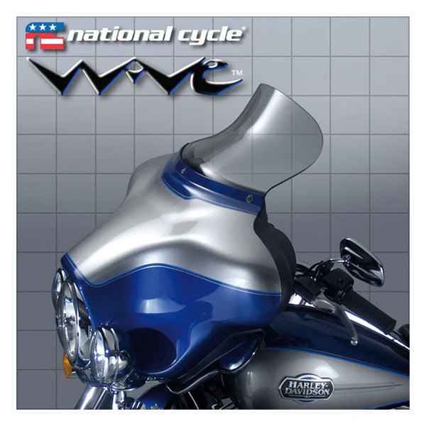 NATIONAL CYCLE Vindruta HD National Cycle Wave® Vindruta 7-3/4" Ljust tonad FLHT, FLHX 96-13 Customhoj