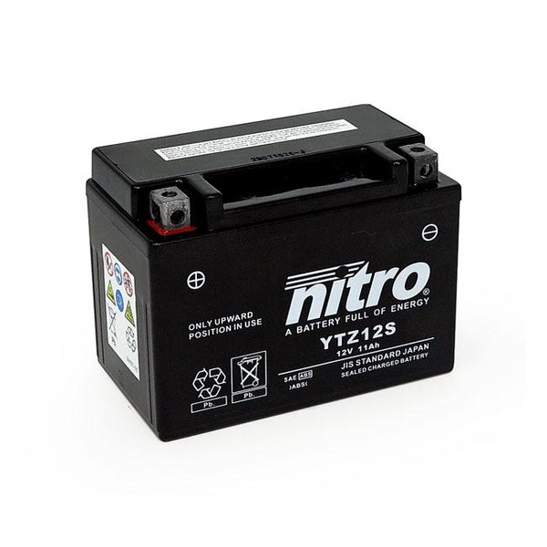 NITRO Batteri Nitro Sealed Ytz12S Agm Batteri Customhoj