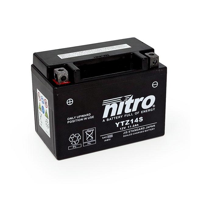 NITRO Batteri Nitro Sealed Ytz14S Agm Batteri Customhoj