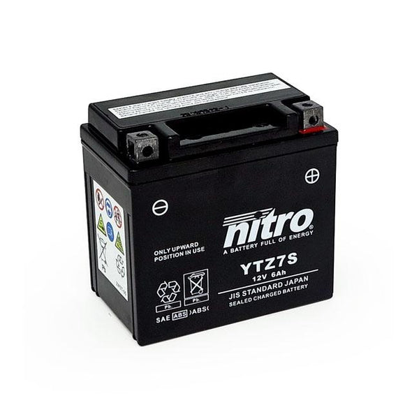 NITRO Batteri Nitro Sealed Ytz7S Agm Batteri Customhoj