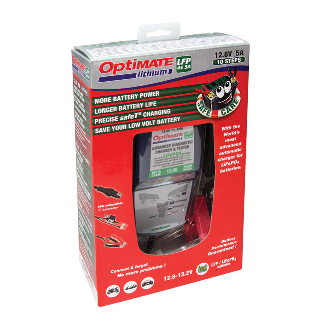 OPTIMATE Batteriladdare Tecmate OptiMATE Lithium 4S 5A Batteriladdare Customhoj