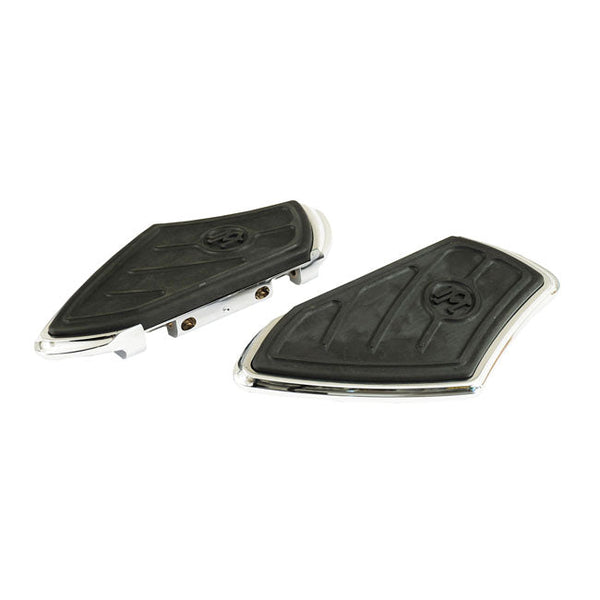 Performance Machine Floorboards Harley 86-21 FLT/Touring; 86-21 FL Softail (excl. FXFB/S, FXDRS); 06-17 Dyna. (Models with passenger floorboard brackets) / Chrome Performance Machine Contour Passenger Floorboards for Harley Customhoj