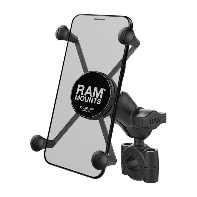 RAM Mounts Mobilhållare Paket Bredd: 44.5 till 114mm / 7/8" (22mm) till 1" (25.4mm) / 1.75" RAM Mounts X-Grip Phone mount Torque rail base Customhoj