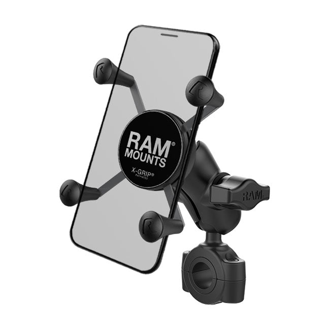 RAM Mounts Mobilhållare Paket Bredd: 44.5 till 82.5mm / 7/8" (22mm) till 1" (25.4mm) / 1.75" RAM Mounts X-Grip Phone mount Torque rail base Customhoj