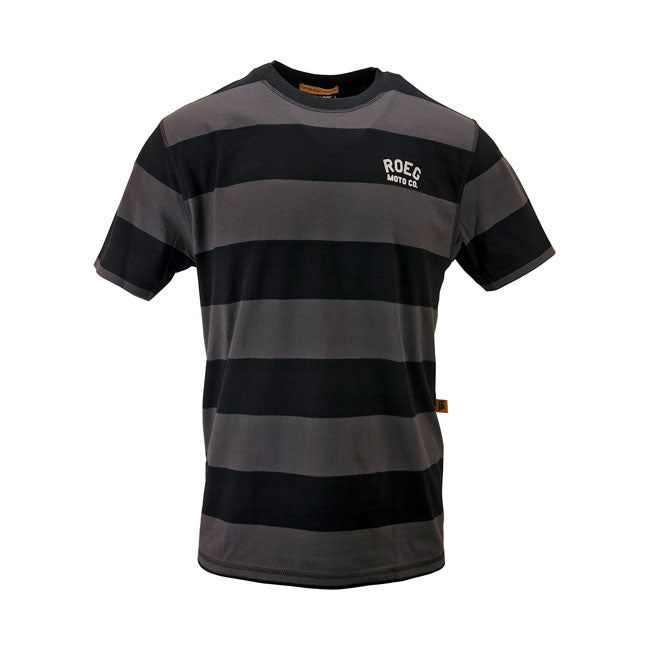 Roeg T-shirt Black/Grey / S Roeg Cody Striped T-shirt Customhoj