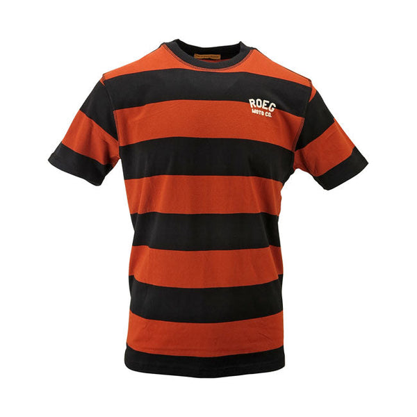 Roeg T-shirt Black/Orange / S Roeg Cody Striped T-shirt Customhoj