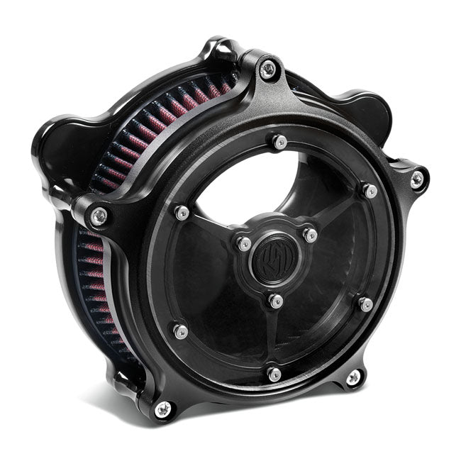 Roland Sands Design Air Cleaner Harley 18-22 Softail; 17-22 Touring; 17-22 Trikes / Wrinkle Black Roland Sands Designs Clarity Air Cleaner for Harley Customhoj