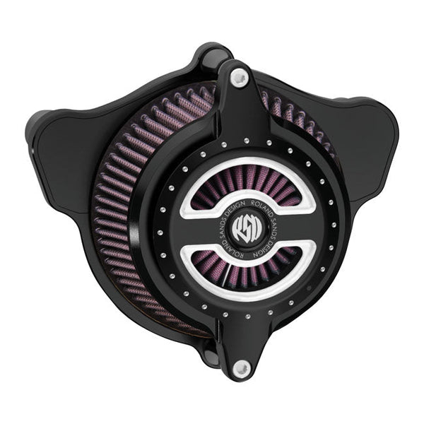 Roland Sands Design Air Cleaner Harley CV carb: 93-06 Big Twin; Delphi inj.: 01-15 Softail; 04-17 Dyna (excl. 2017 FXDLS); 02-07 FLT/Touring / Contrast Cut Roland Sands Designs Blunt Radial Air Cleaner for Harley Customhoj