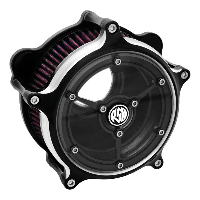 Roland Sands Design Air Cleaner Harley CV carb: 93-06 Big Twin; Delphi inj.: 01-15 Softail; 04-17 Dyna (excl. 2017 FXDLS); 02-07 FLT/Touring / Contrast Cut Roland Sands Designs Clarity Air Cleaner for Harley Customhoj