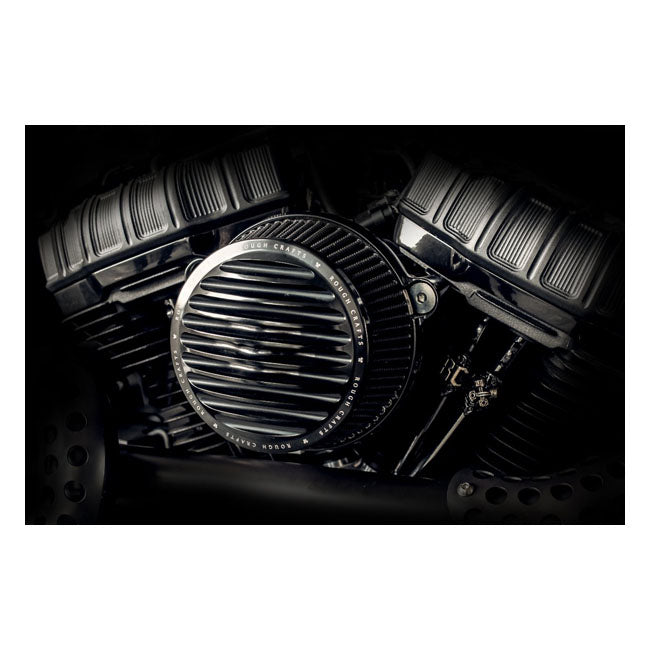 Rough Crafts Air Cleaner Cover 18-22 M8 Softail; 17-22 M8 Touring. With Arlen Ness Big Sucker stage 1 air cleaners Rough Crafts Air Cleaner Cover for Big Sucker Customhoj