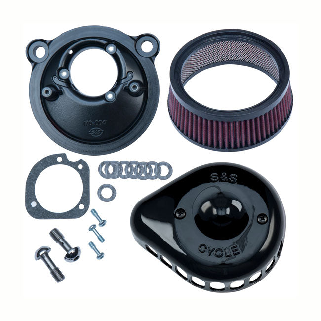 S&S Air Cleaner Harley 07-22 Sportster XL / Black S&S Mini Teardrop Stealth Air Cleaner for Harley Customhoj