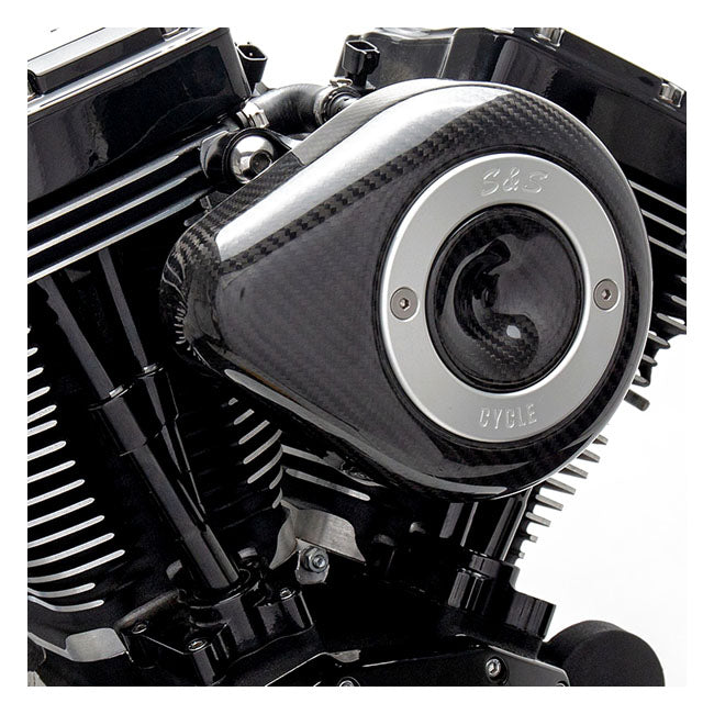 S&S Air Cleaner Harley 08-16 Touring; 16-17 Softail with e-throttle (excl Tri-glide and CVO models) / Carbon S&S Stealth Teardrop Air Cleaner for Harley Customhoj