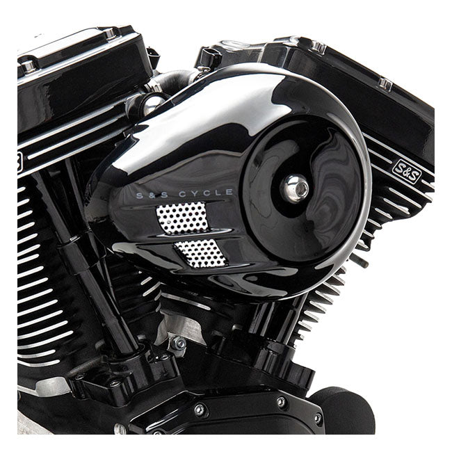 S&S Air Cleaner Harley 18-22 Softail; 17-22 Touring; 17-22 Trikes / Black S&S Stealth Airstream Teardrop Air Cleaner for Harley Customhoj